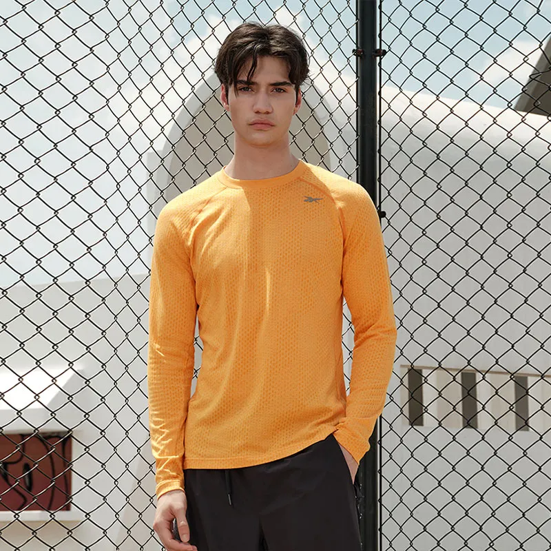 Reebok T Shirts Men Orange-3