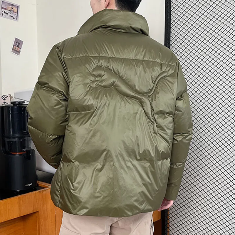 PUMA Down Jackets Men Green-3