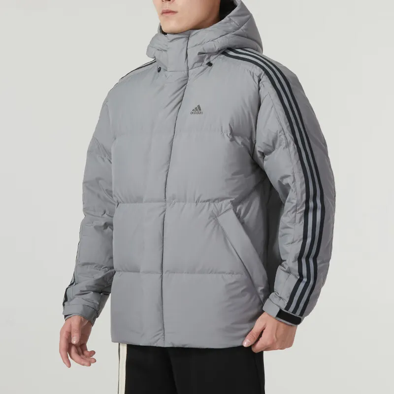 Adidas Down Jackets Men Gray-4