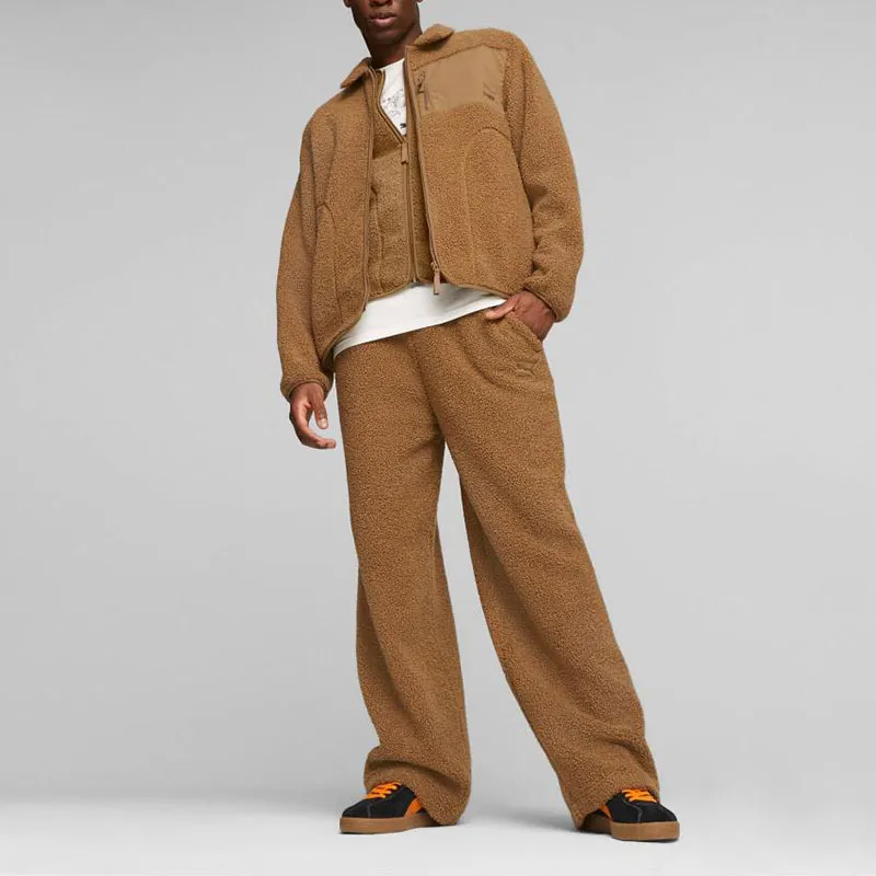 PUMA CLASSICS Velvet Jackets Unisex Chocolate Beans-2