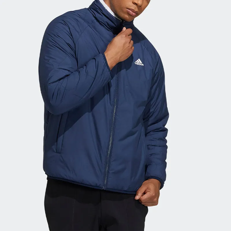 Adidas Reversible Sherpa Jacket Coat Unisex White-4