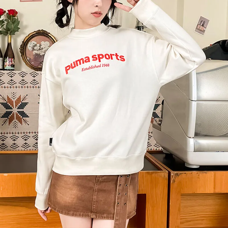 PUMA Sweatshirts Women's White-1