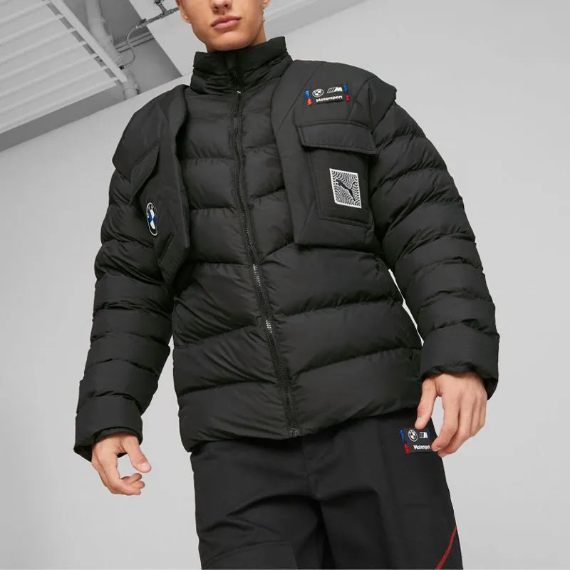 PUMA BMW M Motorsport Puffer Jackets Unisex Black-2