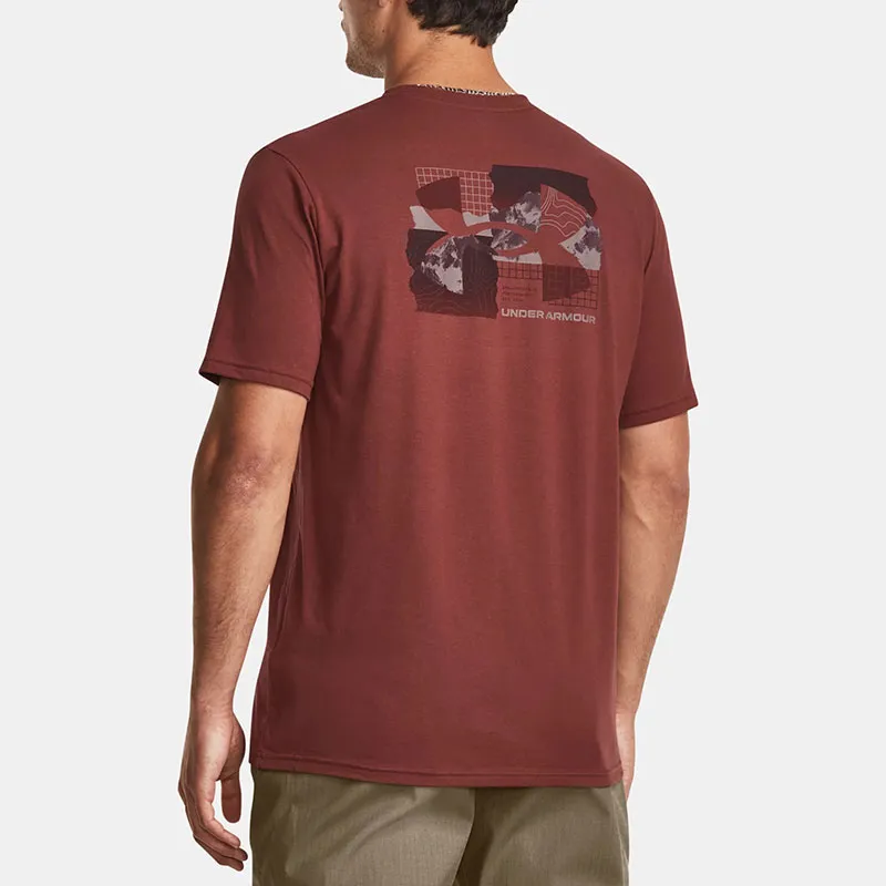 Under Armour T-Shirts Men Sugarcane Red-3