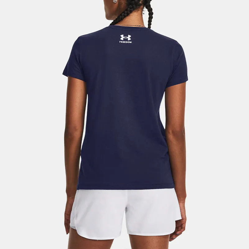 Under Armour Freedom Collection T Shirts Women's Blue-2