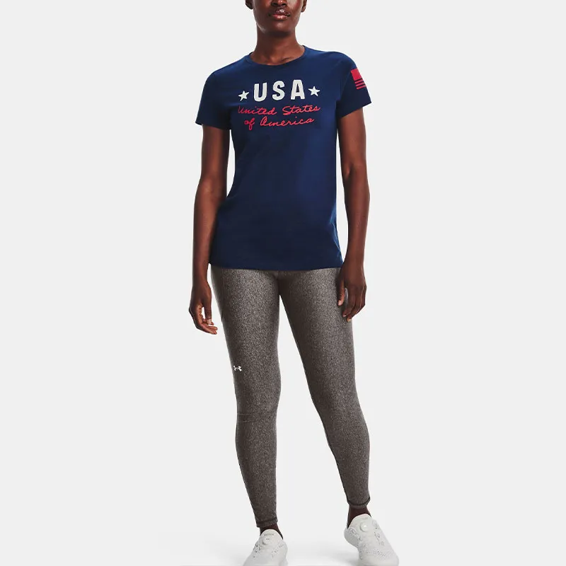 Under Armour Freedom Collection T Shirts Women's Blue-2
