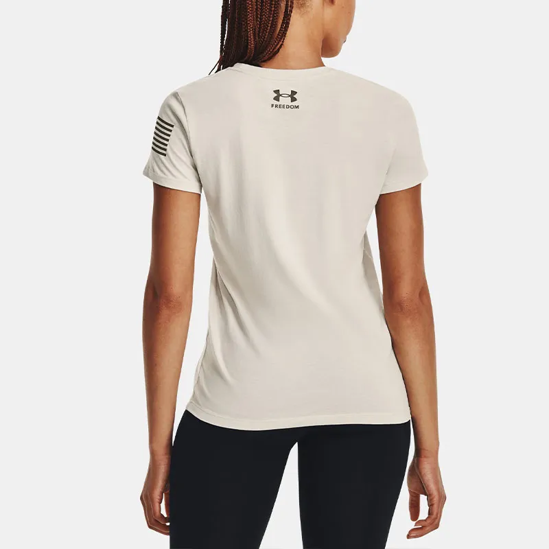 Under Armour Freedom Collection T Shirts Women's White-2