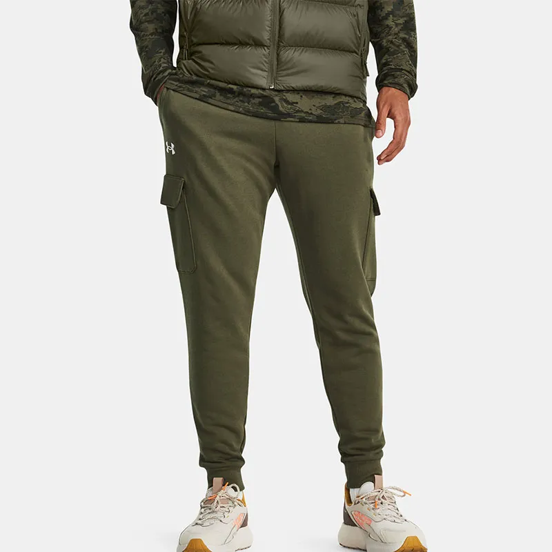 Under Armour Rival Fleece Knitted Sweatpants Men Green-2