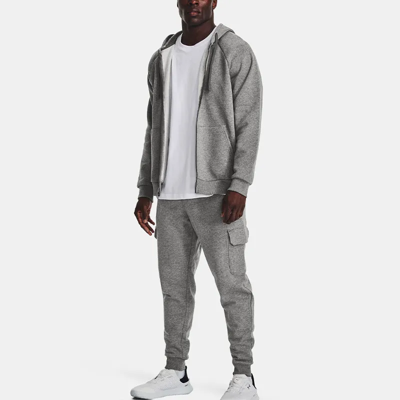 Under Armour Rival Fleece Knitted Sweatpants Men Gray-2