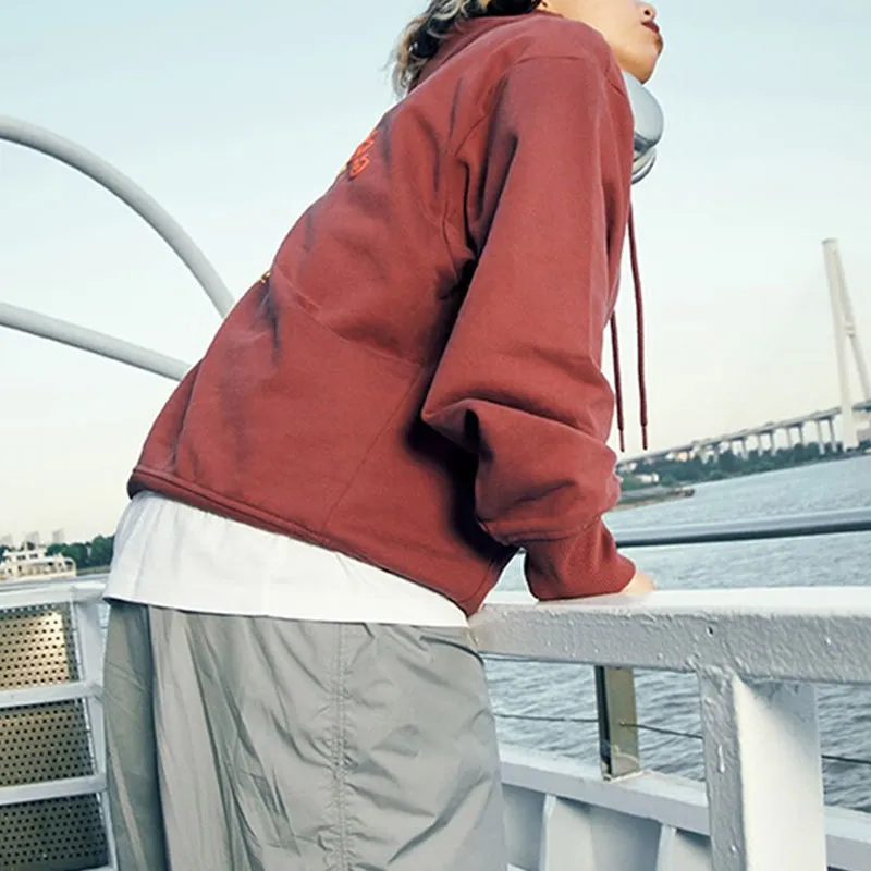 Vans Asian Artist Co-brand Sweatshirts Women's Burgundy-3