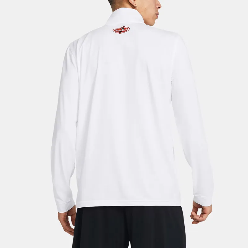 Under Armour Collegiate ¼ Zip T-Shirt Men's White-3
