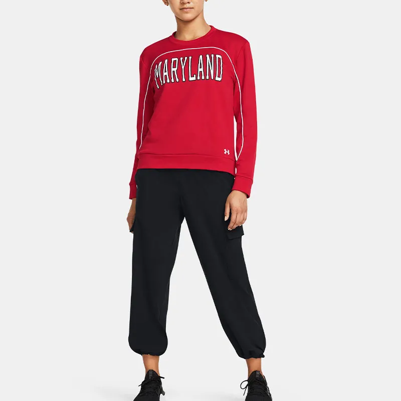 Under Armour University Of Maryland College Park Sweatshirt Women's Red-4