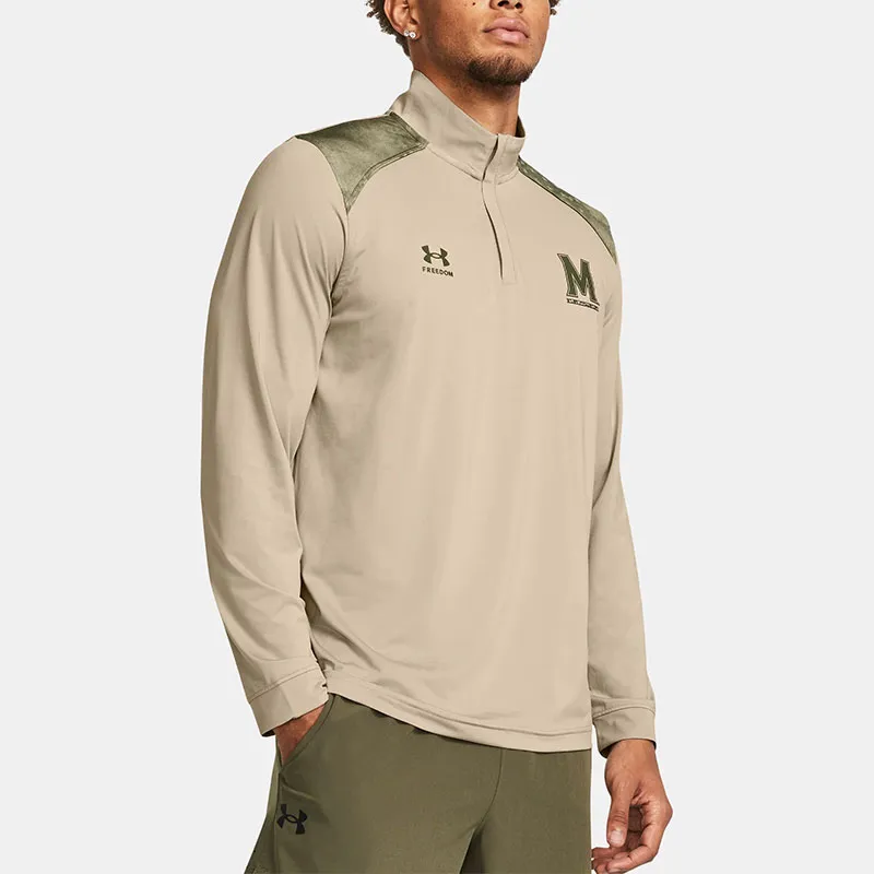 Under Armour University Of Maryland College Park T-Shirt Men's Khaki-2