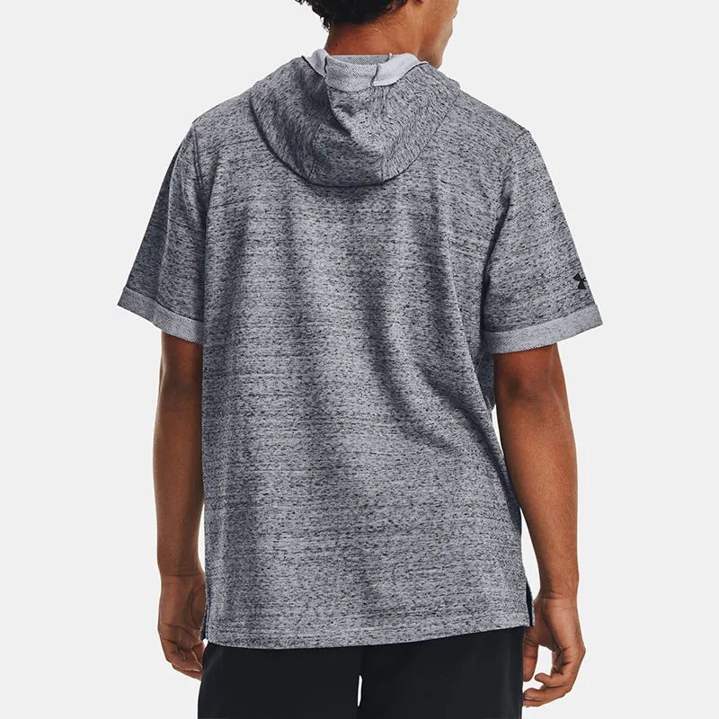Under Armour Sportstyle Sportstyle Stadium Short Sleeve Hoodie Sweatshirt Men's Gray-3