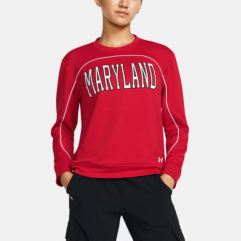 Under Armour University Of Maryland College Park Sweatshirt Women's Red-2