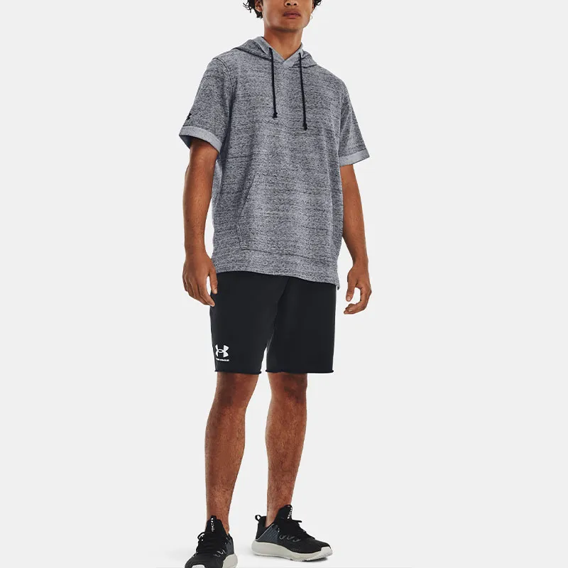 Under Armour Sportstyle Sportstyle Stadium Short Sleeve Hoodie Sweatshirt Men's Gray-4