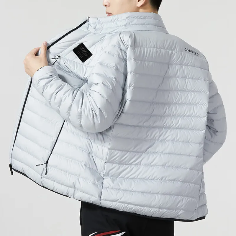 LiNing Badminton Series Down Jacket Unisex Gray-3