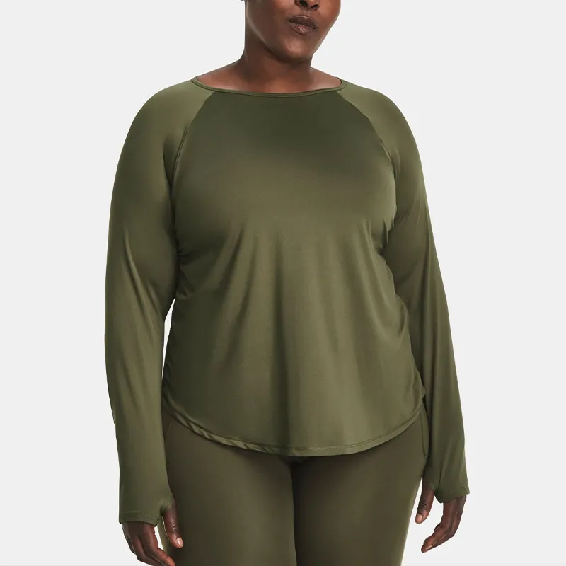 Under Armour Motion Longline T-Shirt Women's Green-2