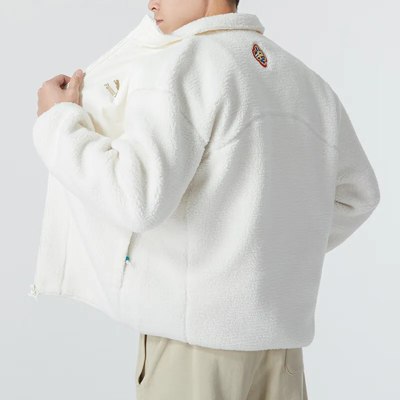 PUMA Velvet feel Coat Unisex White-3
