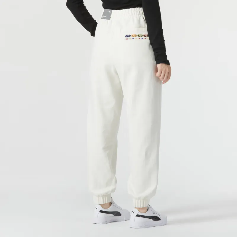 PUMA Knitted Sports Pants Women's White-3