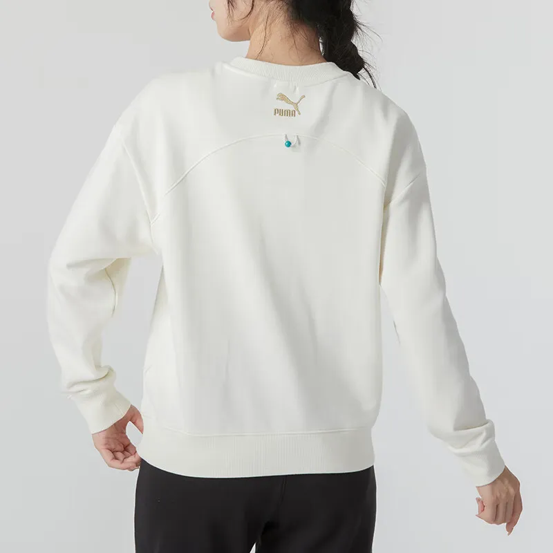 PUMA CNY Year Of The Dragon Series Sweatshirts Women's White-2