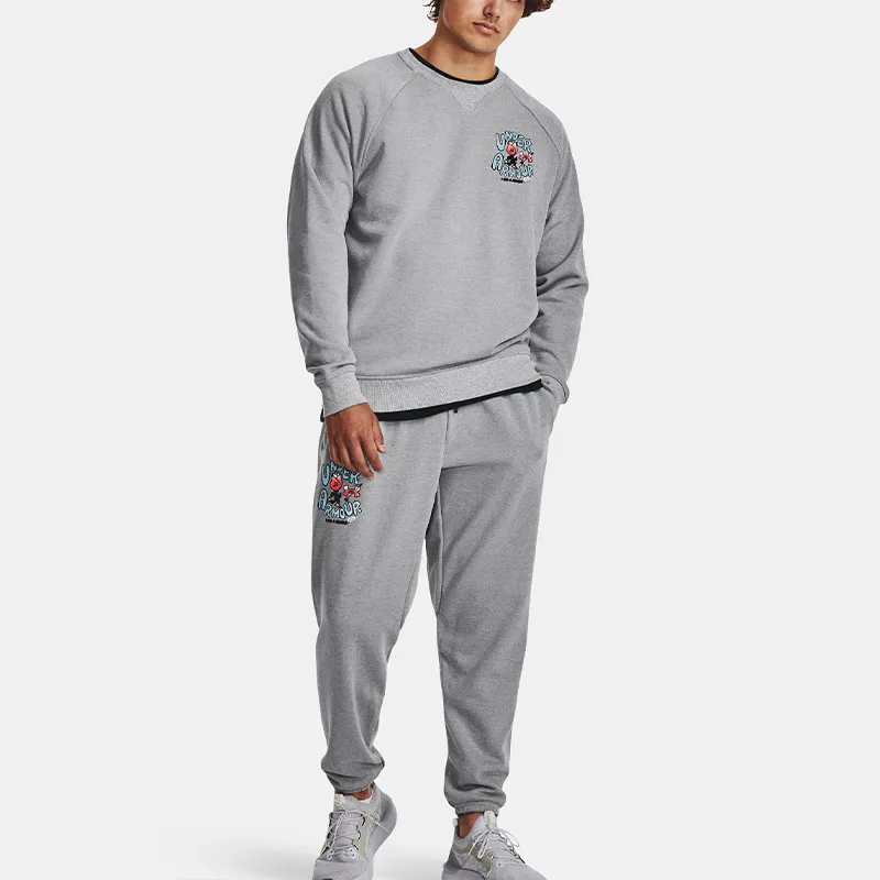 Under Armour Rose Knitted Sweatpants Men's Gray-2