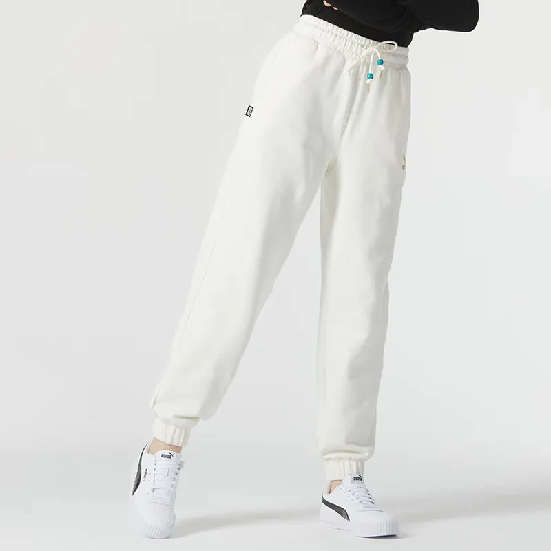PUMA Knitted Sports Pants Women's White-2