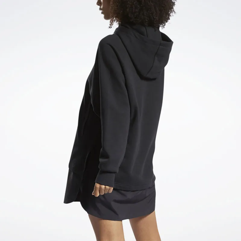 Reebok HOODIE Sweatshirt Women's Black-3