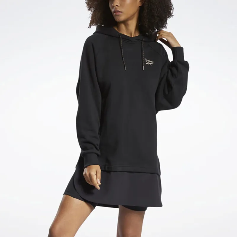 Reebok HOODIE Sweatshirt Women's Black-2