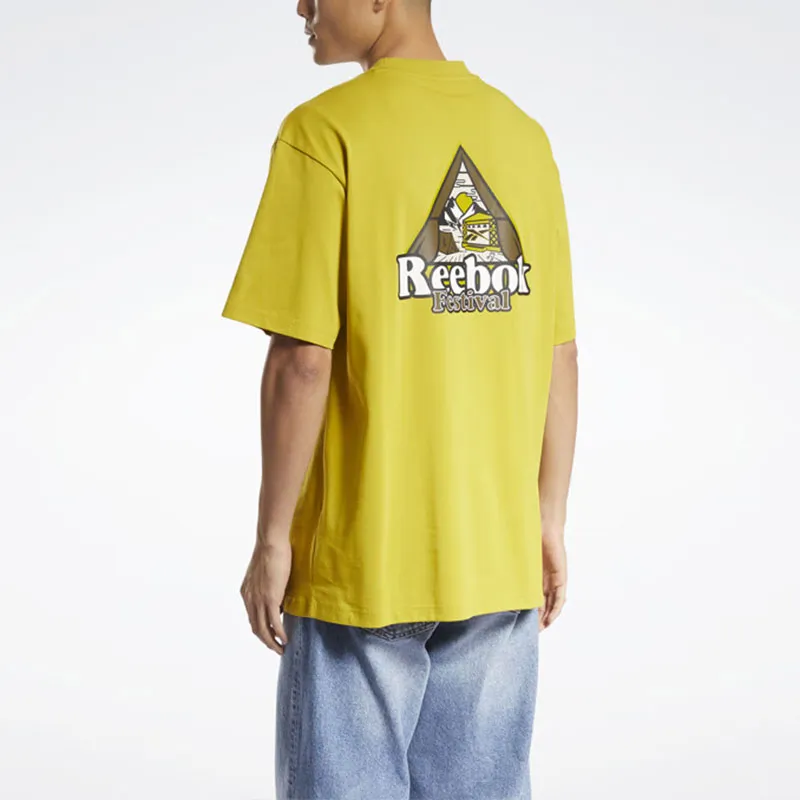 Reebok TEE T-Shirt Unisex Yellow-3