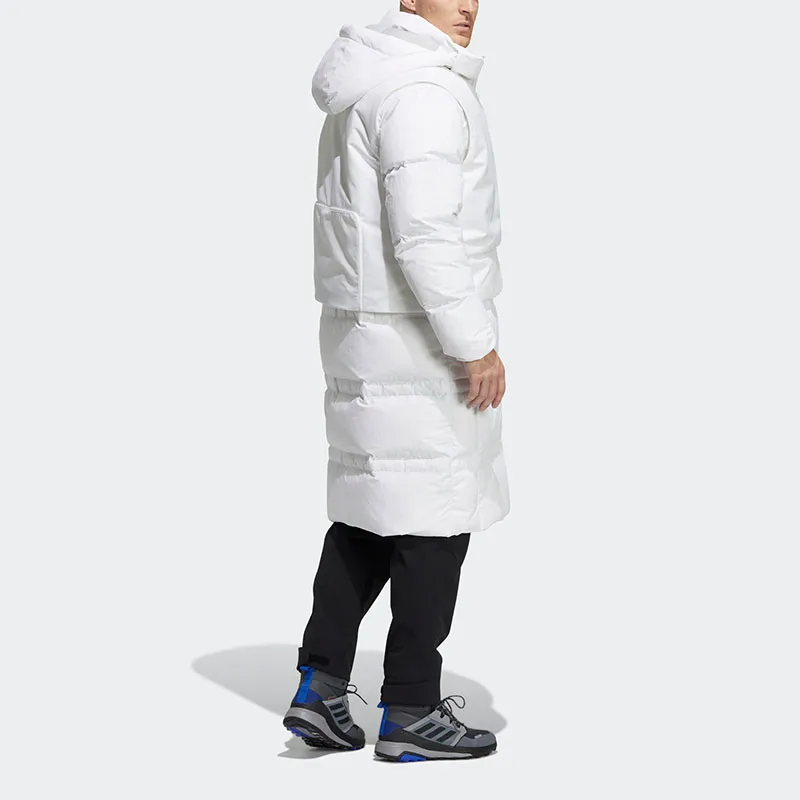 Adidas LONG DOWN JACKET Down Jacket Unisex White-5
