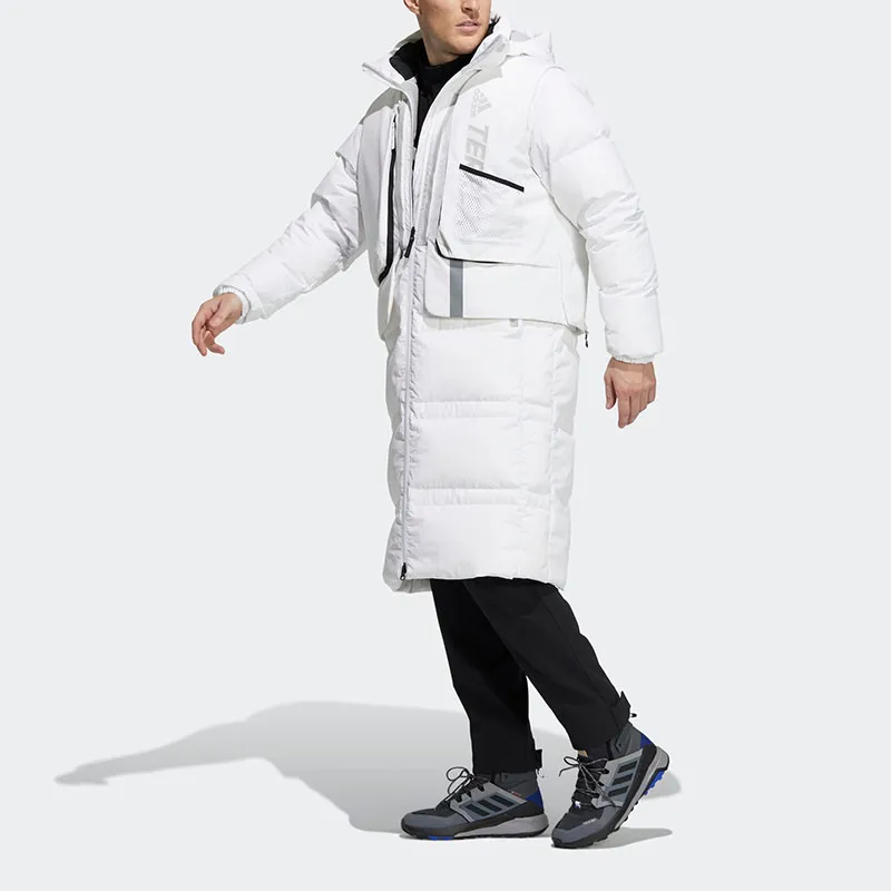Adidas LONG DOWN JACKET Down Jacket Unisex White-6