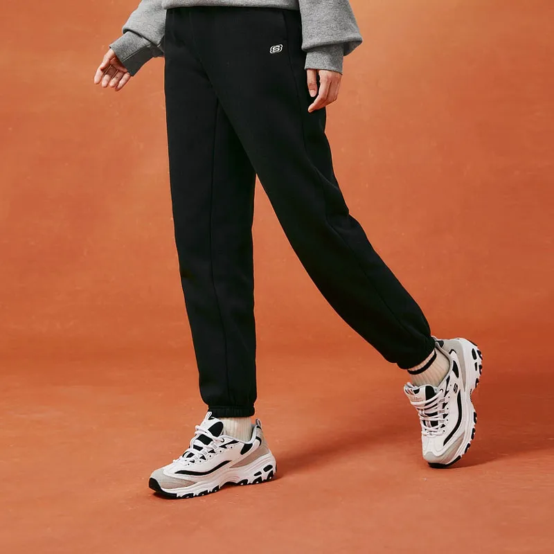 Skechers Colorful Knitted Sweatpants Women's Carbon Black-1