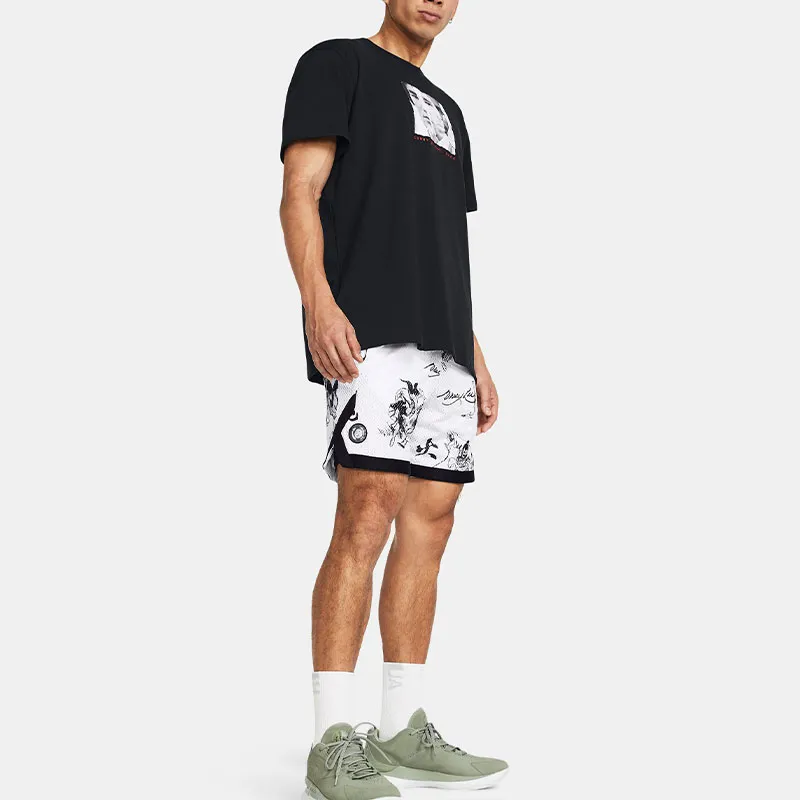 Under Armour x Bruce Lee Sports Shorts Men's White-2