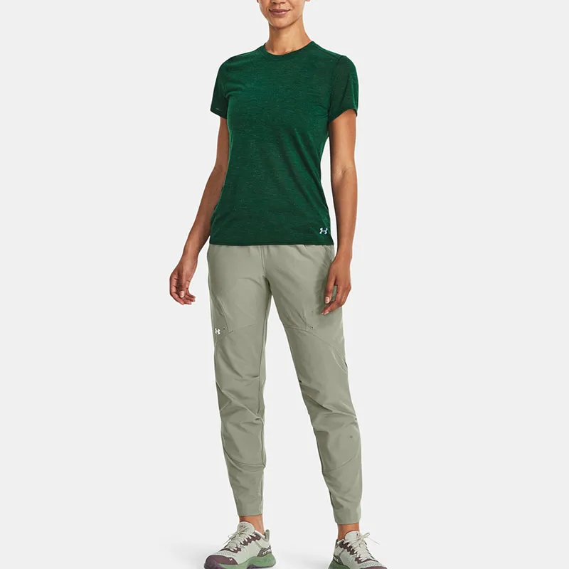 Under Armour Anywhere Knitted Sweatpants Women's Green-2