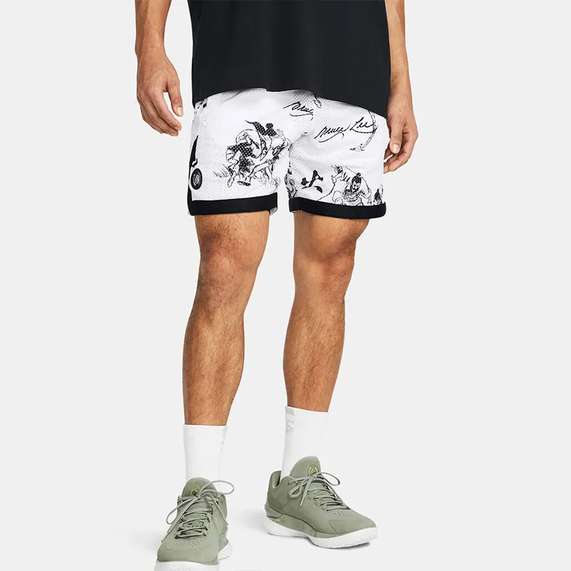 Under Armour x Bruce Lee Sports Shorts Men's White-3