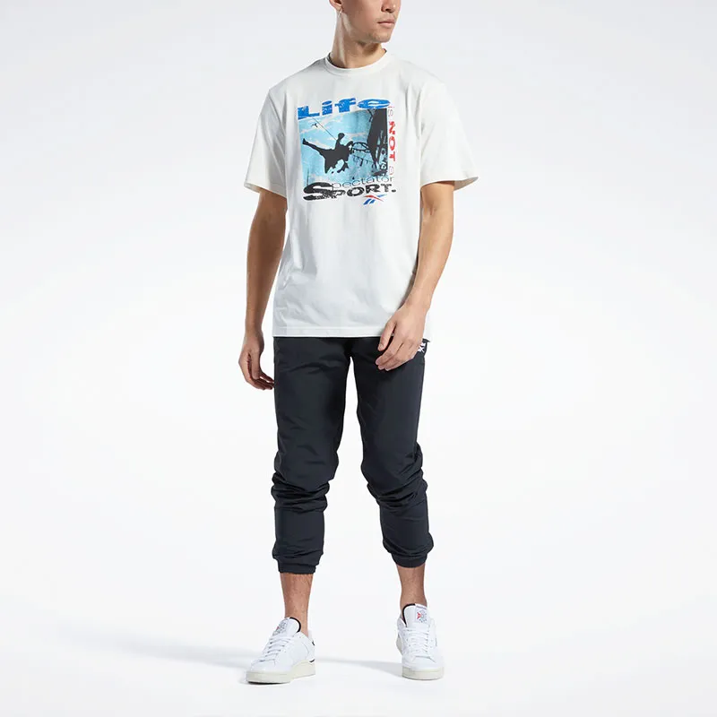 Reebok GS SPECTATOR SPORT HOOP T-Shirt Men's White-1