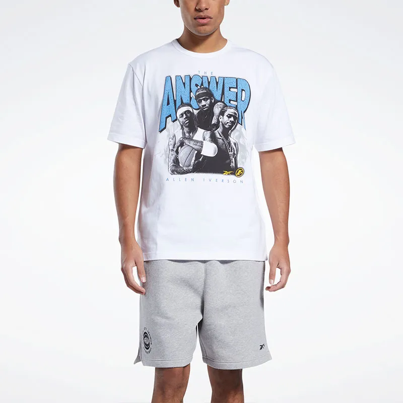 Reebok BB IVERSON TRIO T-Shirt Men's White-3