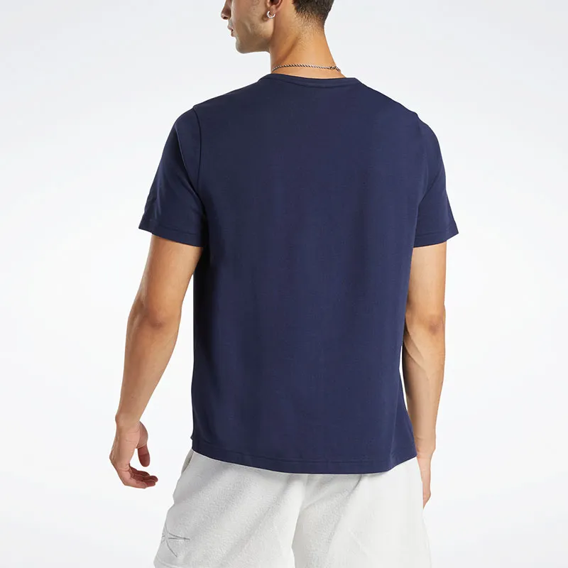 Reebok BB BASKETBALL AAWH RIM T-Shirt Men's Dark Blue-4