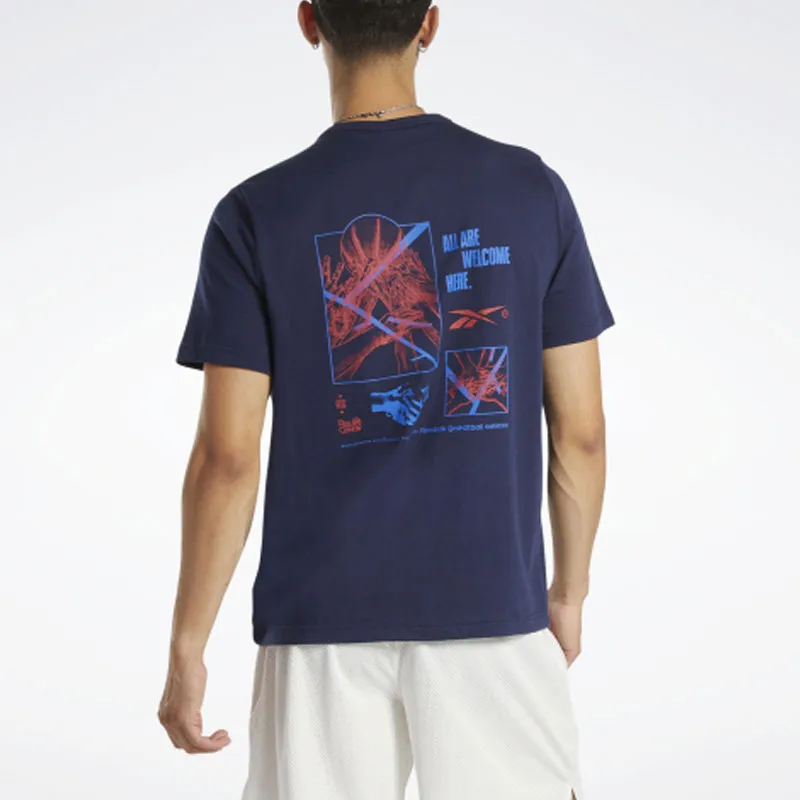 Reebok BB BASKETBALL CT T-Shirt Men's Dark Blue-4