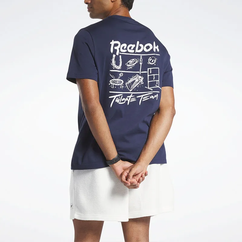 Reebok GS TAILGATE TEAM T-Shirt Men's Dark Blue-4