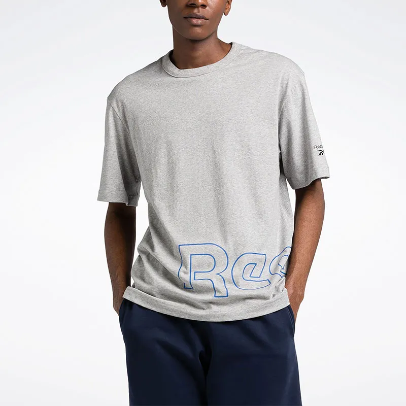 Reebok Identity Graphic Logo T-Shirt Men's Gray-2