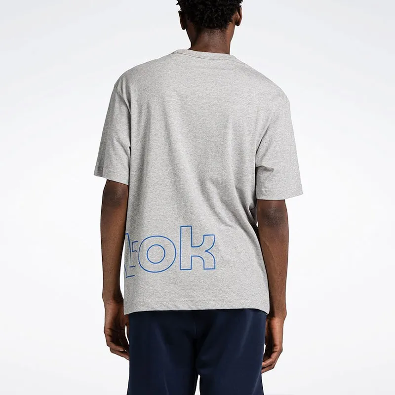 Reebok Identity Graphic Logo T-Shirt Men's Gray-3