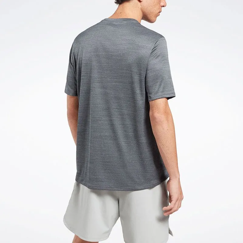 Reebok Mlange Athlete T-Shirt Men's Dark Gray-3