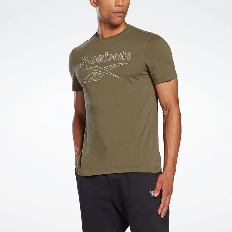 Reebok REEBOK ID CAMO T-Shirt Men's Army Green-1