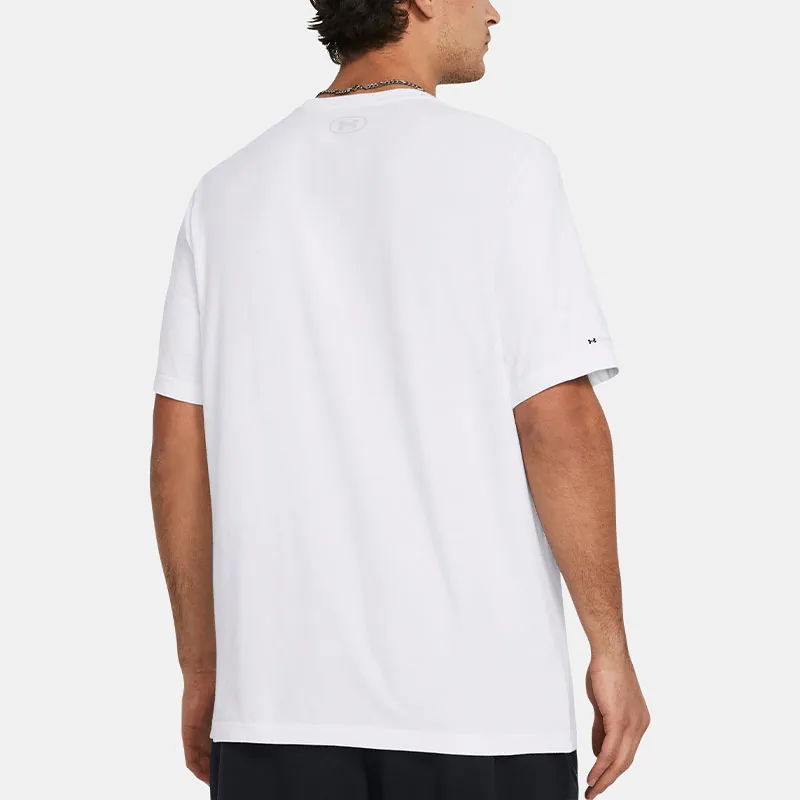 Under Armour Icon Charged Cotton® Short Sleeve T Shirt Men's White-3