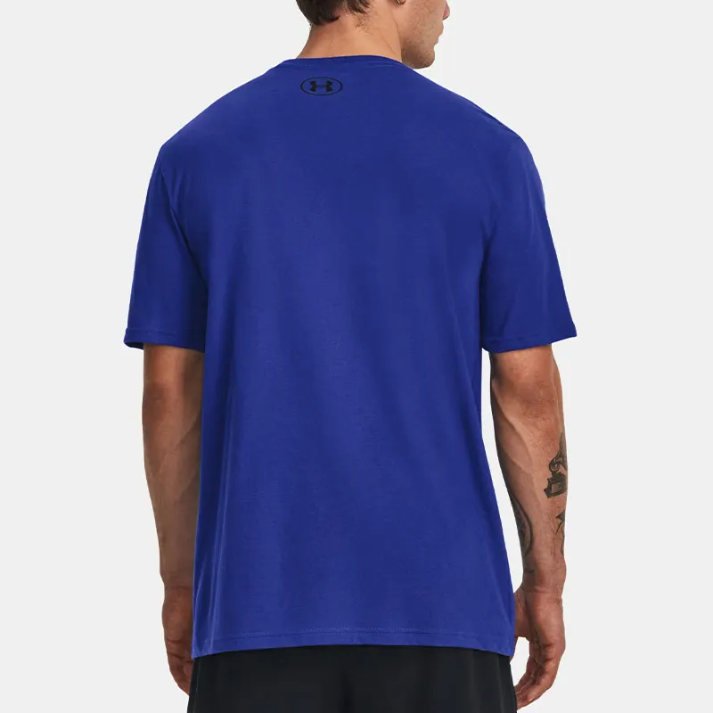 Under Armour Football Short Sleeve T-Shirt Men's Blue-3