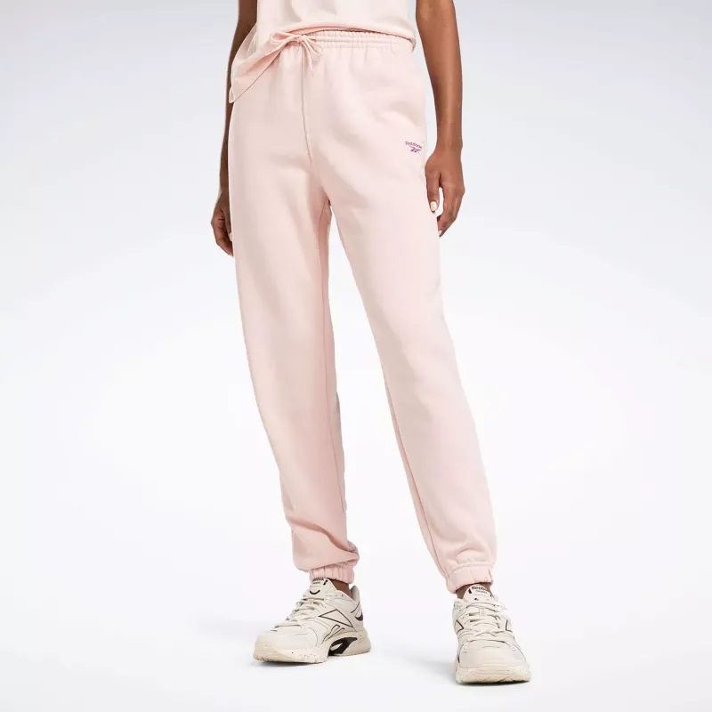 Reebok RI FLEECE JOGGER Knitted Sports Pants Women's Pink-4