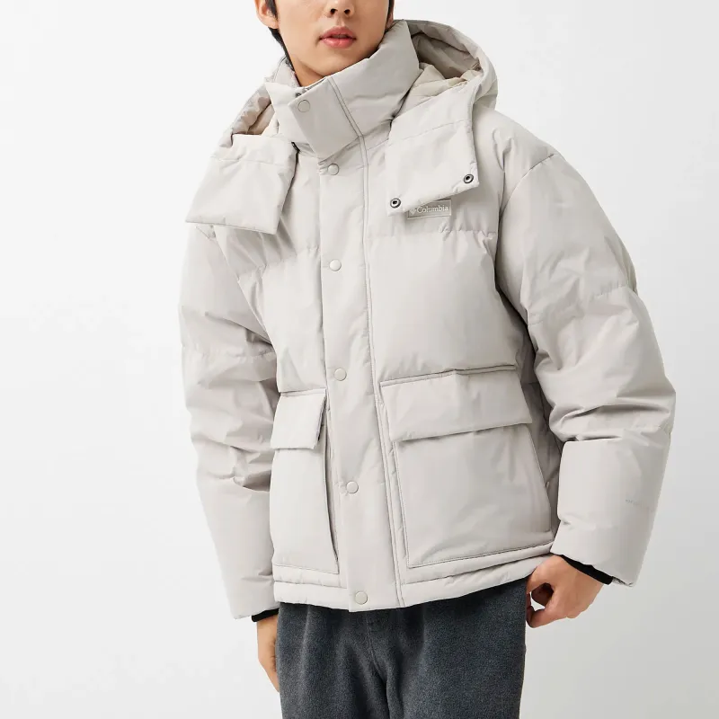 Columbia Down Jacket Men's Light Gray-6