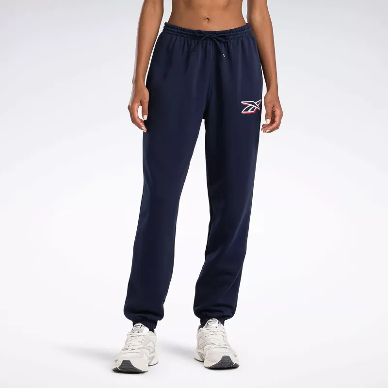 Reebok VECTOR GRAPHIC JOGGER Knitted Sports Pants Women's Marine Blue-1